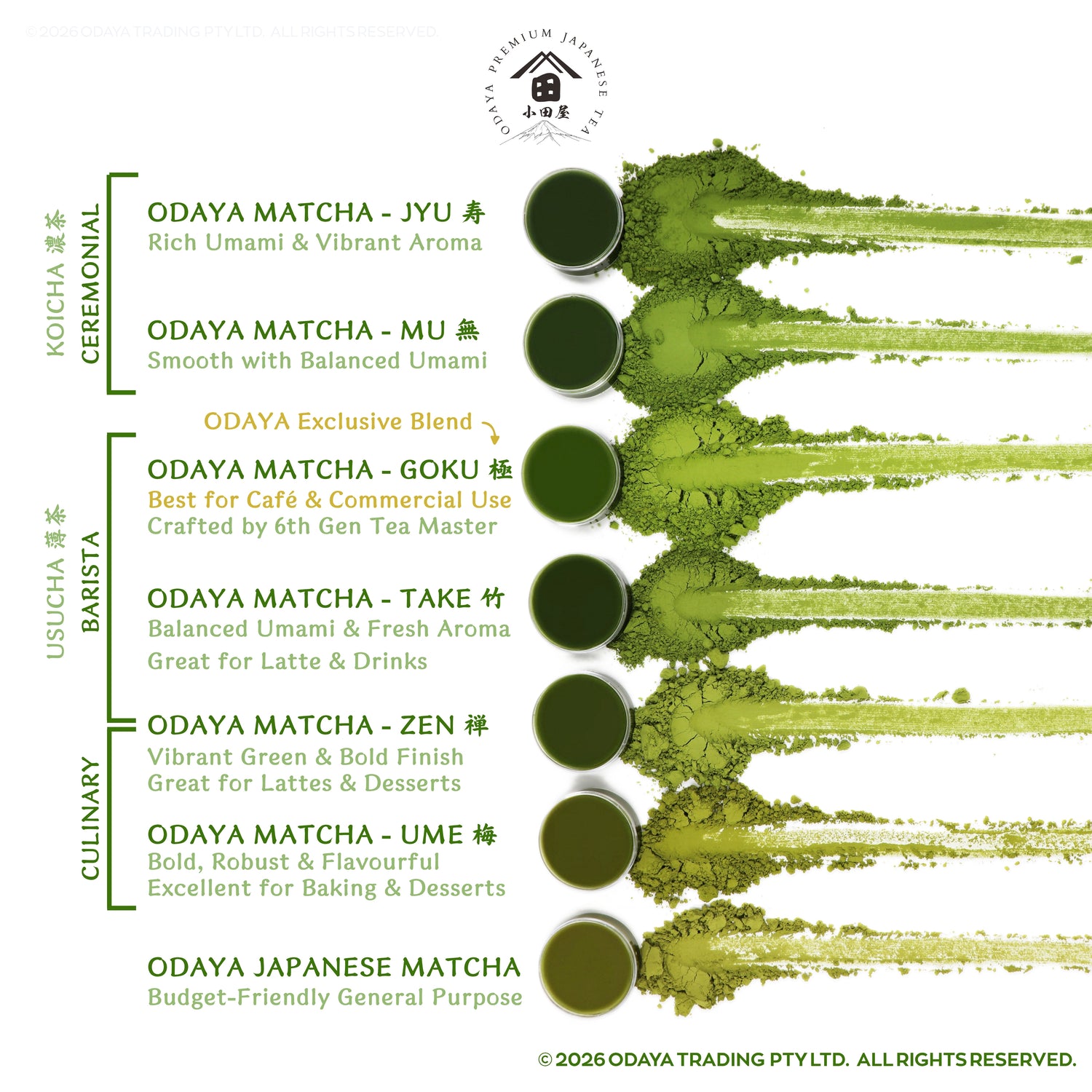 ODAYA JP MATCHA 国産抹茶 100g